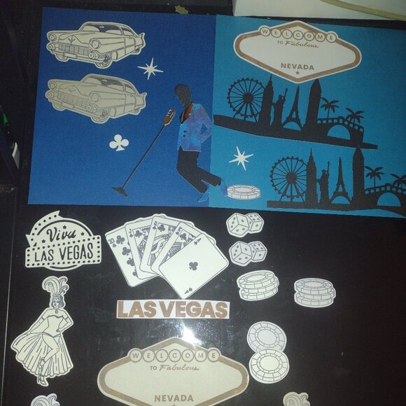50 Las Vegas themed cut-out dyes craft or party set - Picture 1 of 2